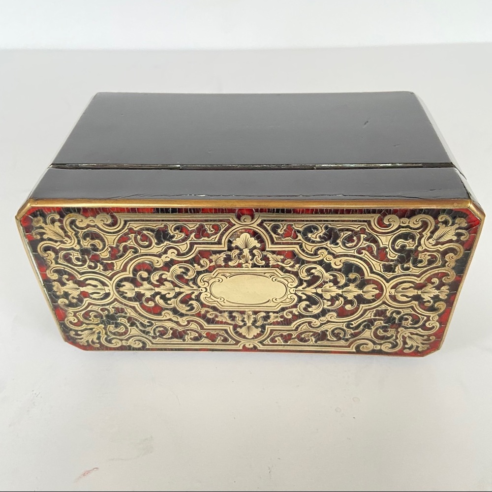 Napoleon III boule marquetry small hinged box - Picture 3 of 15